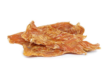 dried chicken meat,chicken jerky isolated, png