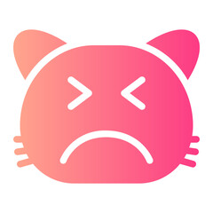 irritated gradient icon