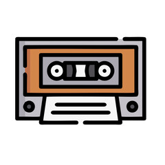 retro audio cassette