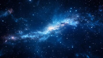 Fototapeta premium A Cosmic Landscape of Stars and Nebulae