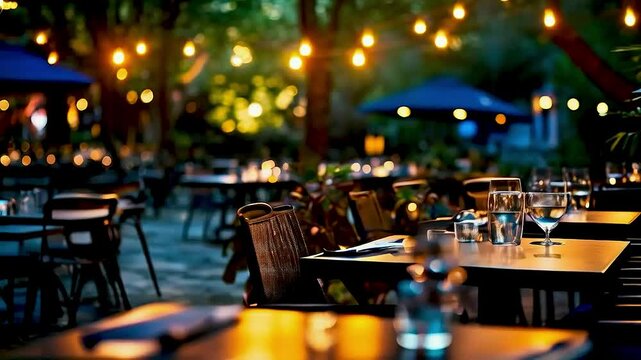 a restaurant with tables and chairs