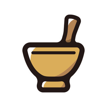 recommend clip art: Green papaya salad outline icon for graphic design, apps and websites