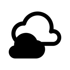 cloud glyph icon
