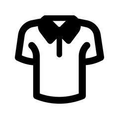 polo shirt glyph icon