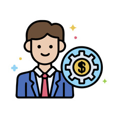 businessman with money