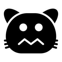 Fototapeta premium disturb glyph icon