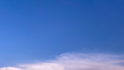 blue sky with clouds in the evening