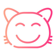 smile gradient icon