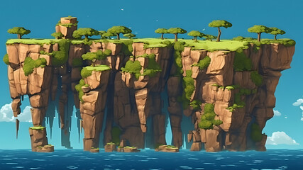 Cliff In games 3d