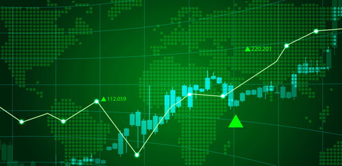 Trading chart background. Suitable for forex, gold, crypto, stock, and finance. Business vector 