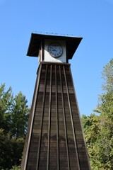 Old clock tower in Kiyosumi Park, Tokyo, Japan