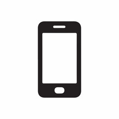 Hand-drawn mobile phone isolated vector illustration