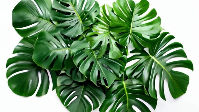 Exploring the beauty and versatility of tropical green leaves during a botanical study session