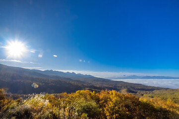 女の神展望台から八ヶ岳、南アルプス、雲海