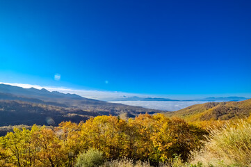 女の神展望台から八ヶ岳、南アルプス、雲海