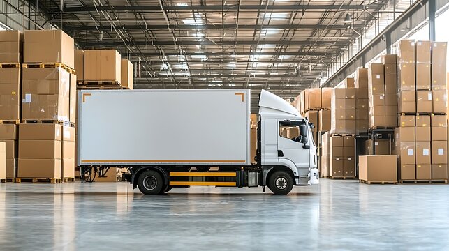 Efficient logistics management streamlining delivery processes with modern transport solutions in warehouse environments