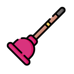 plunger isolated on white