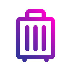 luggage gradient icon