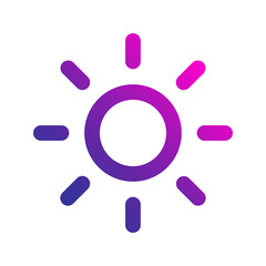 sun gradient icon