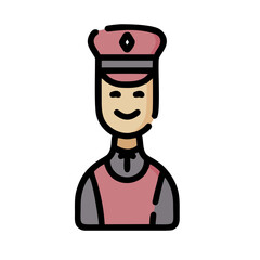 illustration of cartoon policeman