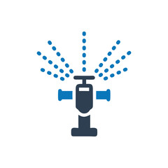 Pop Up Sprinkler Icon on white background