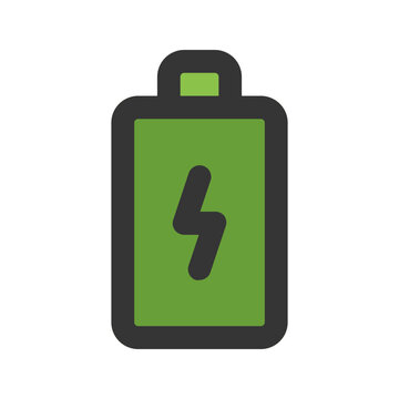 recommend clip art: battery outline fill icon