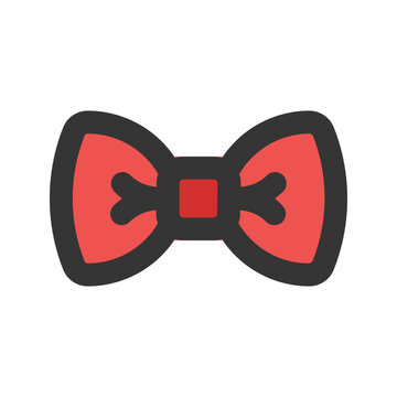 recommend clip art: bow tie outline fill icon