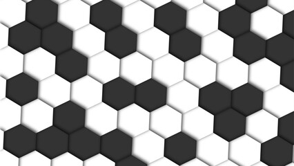 Abstract white background with 3D hexagonal shapes, Dark hexagon wallpaper or background. Abstract white and gray background with hexagons. 