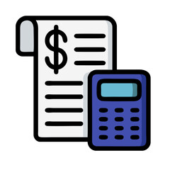 calculator icon vector