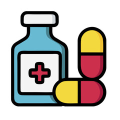 bottle with pills