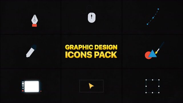Graphic Design Icons is an useful motion graphics pack ideal for creating engaging content or explainer in the field of graphic design. Full HD resolution and alpha channel
