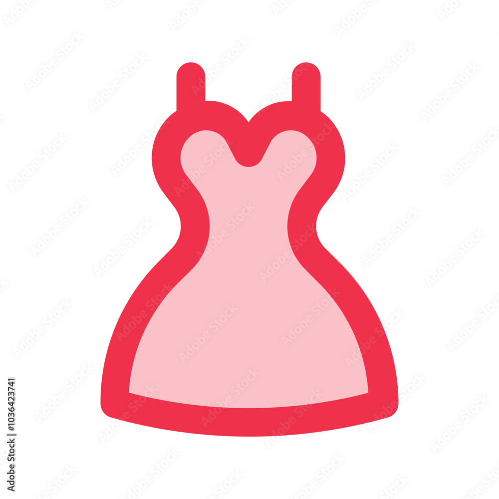 Canvas Prints dress outline fill icon