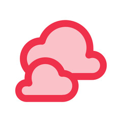 cloud outline fill icon
