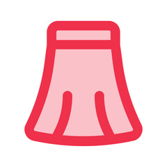 long skirt outline fill icon