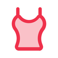 tanktop outline fill icon