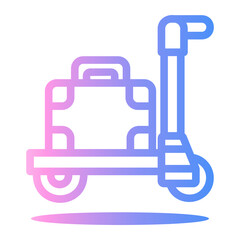 airport Line Gradient Icon