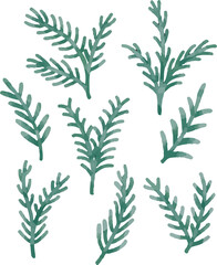 Obraz premium cute vector illustration of snowy Christmas decoration asset