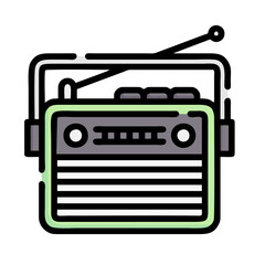 radio cassette player