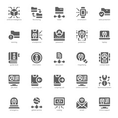 Tech Service icon pack for your website, mobile, presentation, and logo design. Tech Service icon glyph design. Vector graphics illustration and editable stroke.