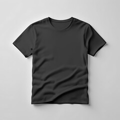 Blank black t-shirt mockup