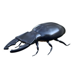 3D Stag Beetle Icon, perfect for nature-themed designs, educational illustrations, or projects related to insects and wildlife