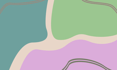 Colored neutral blue, green and purple colors