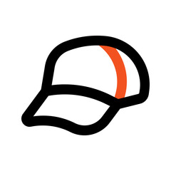 cap outline color icon