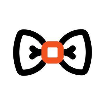recommend clip art: bow tie outline color icon