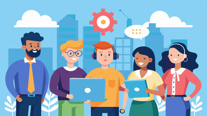 Looking for a reliable and free source for tech support Look no further than our community tech group where members are always happy to assist.. Vector illustration