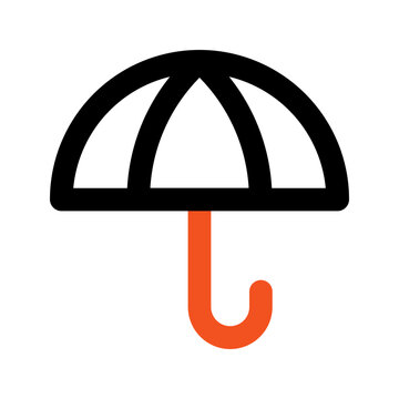 recommend clip art: umbrella outline color icon