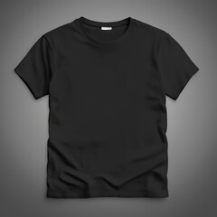 Black tshirt mockup fashion
