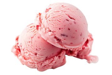 Spicy ice cream flavors on isolated on transparent and white background.PNG image,