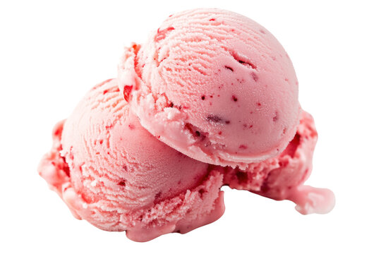 Spicy ice cream flavors on isolated on transparent and white background.PNG image,