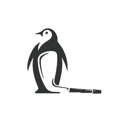 penguin with a letter